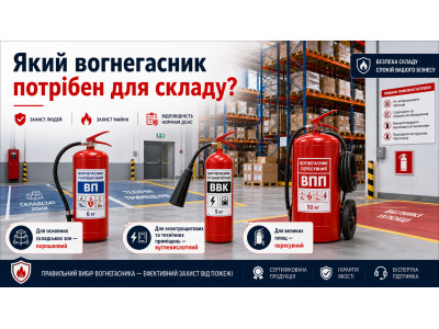 Який вогнегасник потрібен для складу