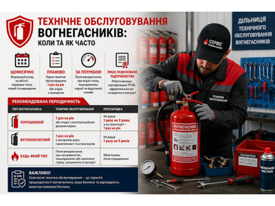 Перезарядка вогнегасників: коли та як часто