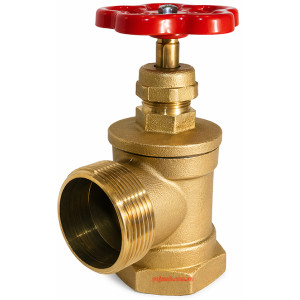 Кран пожежний ДУ-25 латунний кутовий В/н