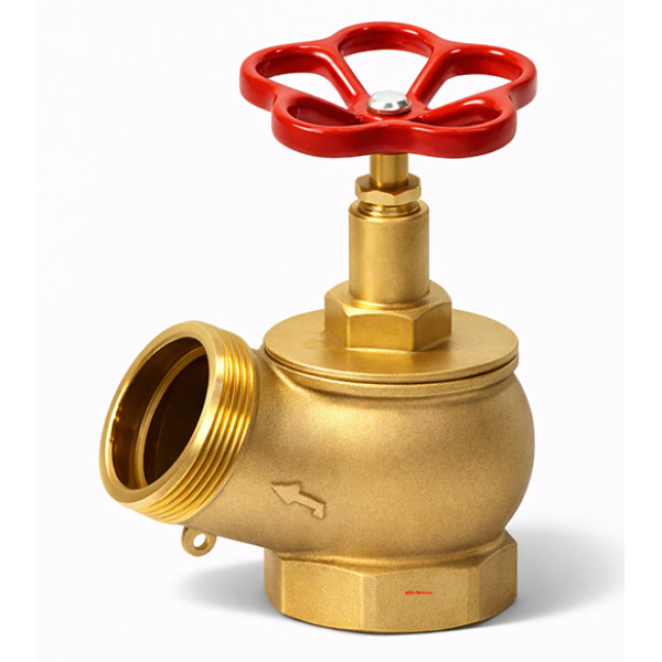 Вентиль ДУ50 пожежний латунний кутовий  