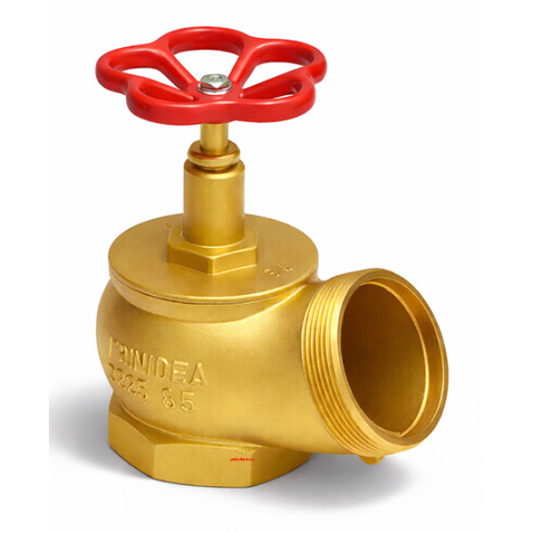 Вентиль ДУ65 пожежний латунний кутовий 