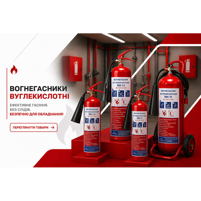 Вогнегасники вуглекислотні
